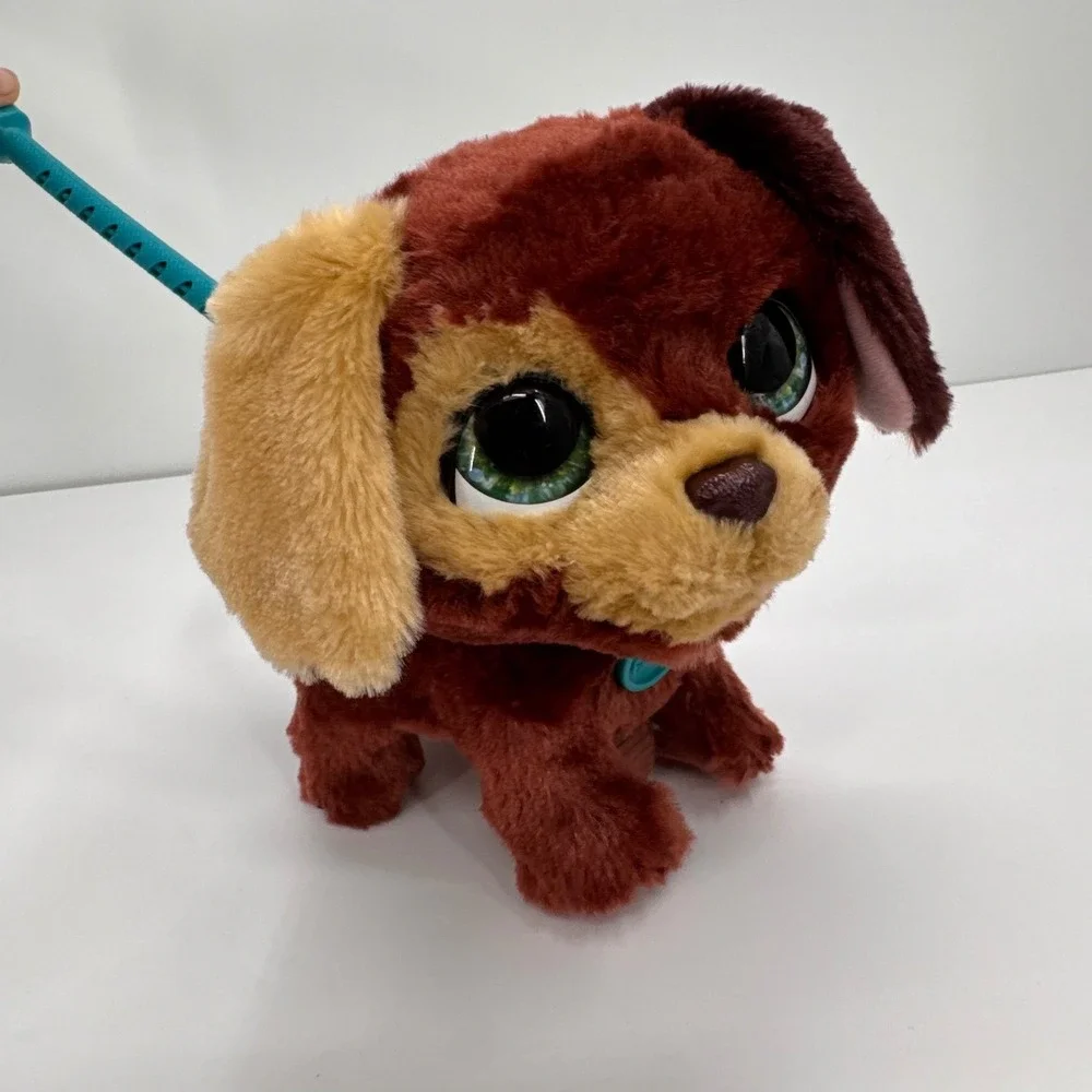 FurReal Puppy‎ Dog Walkalots Leash Big Wags Brown Plush Interactive Toy Hasbro
